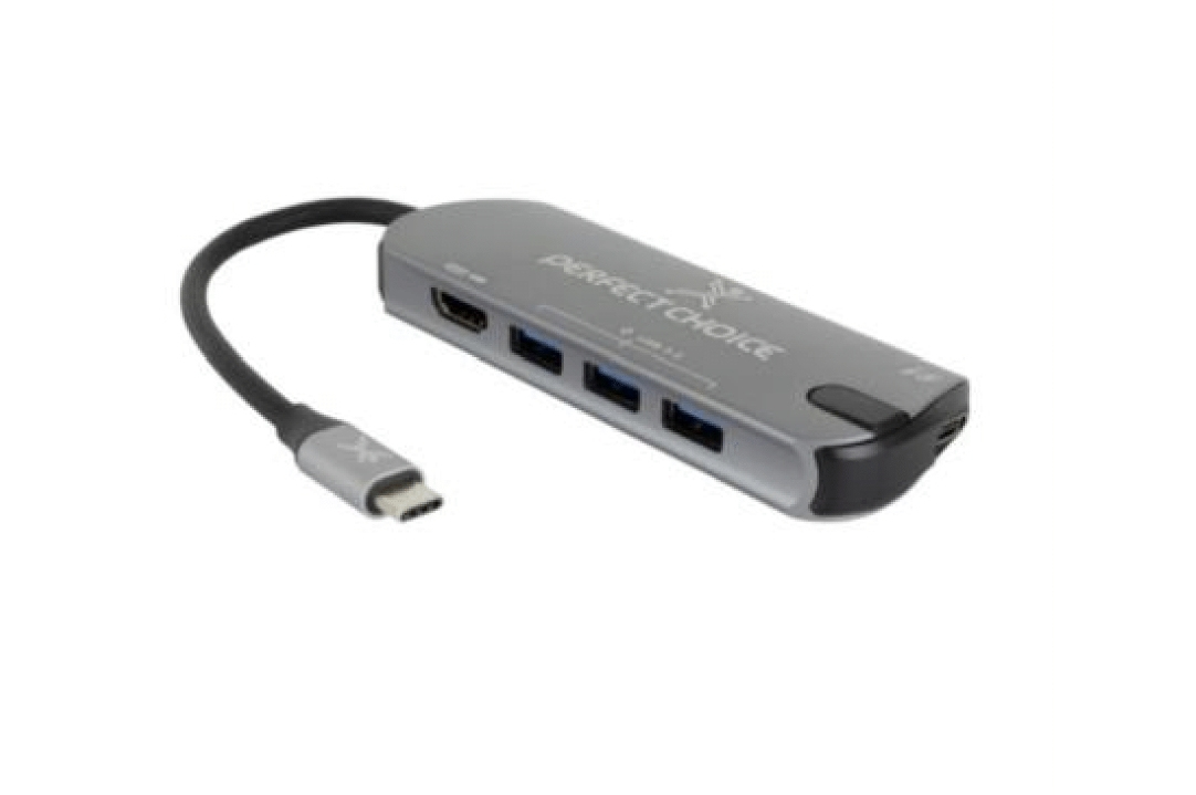 HUB 5 EN 1 USB-C PERFECT CHOICE PC-101246