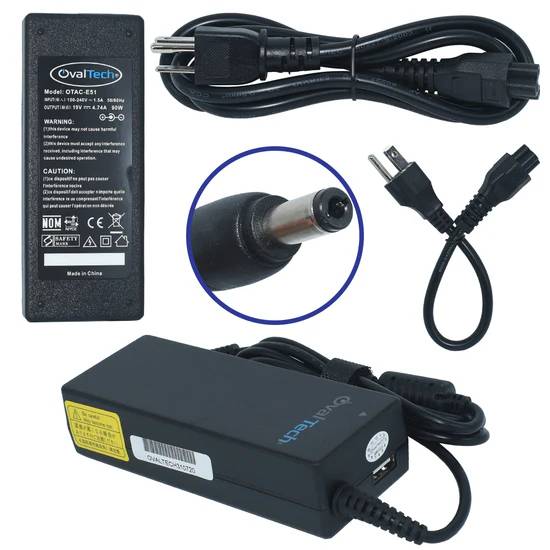 Adaptador para Computadora Portatil  OVALTECH 19V/4.74AH + USB