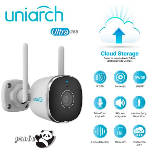 Cámara Bala IP UNIARCH UHO-B2R-M2F3
