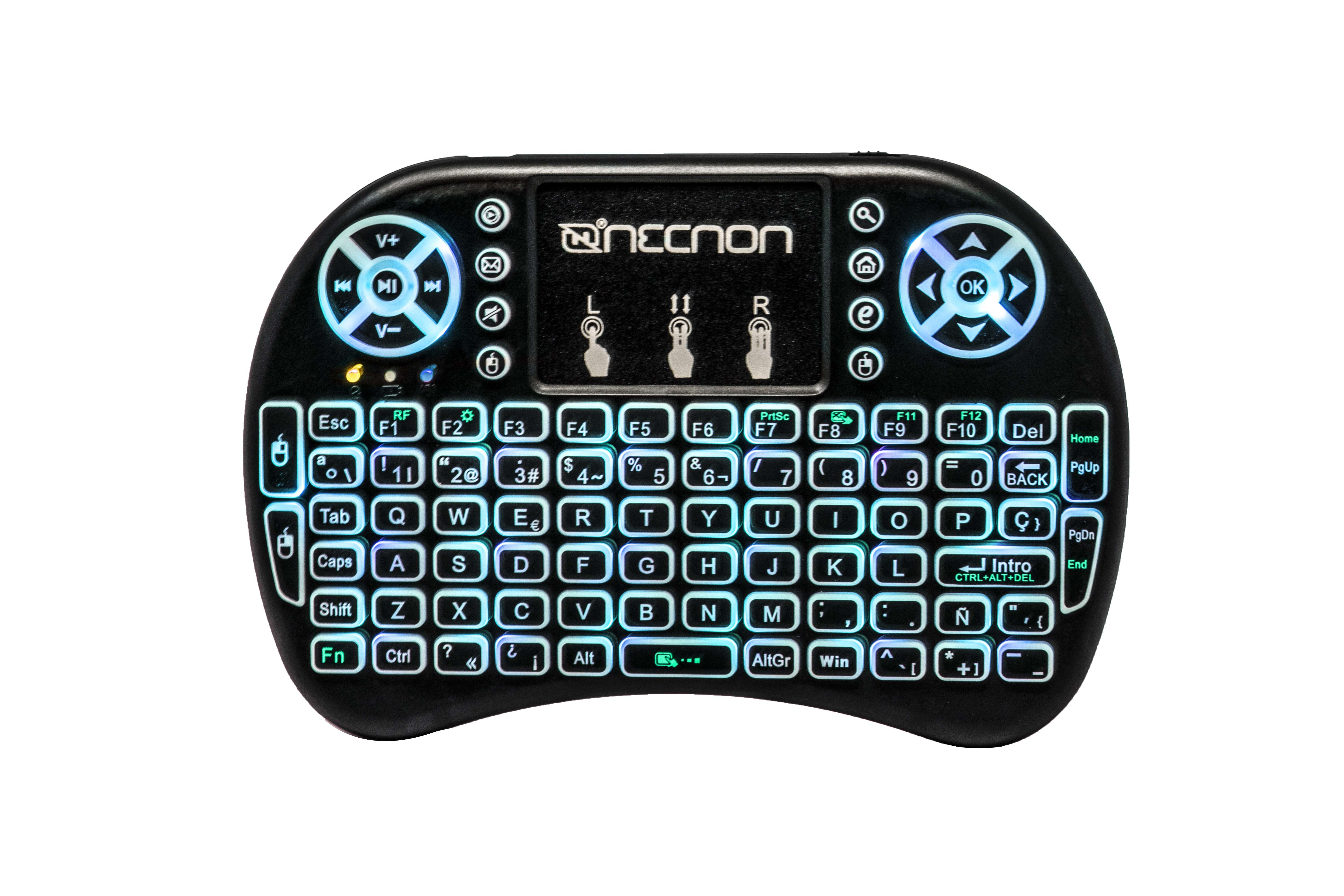Control Remoto con Mousepad y Teclado NECNON NRC-01