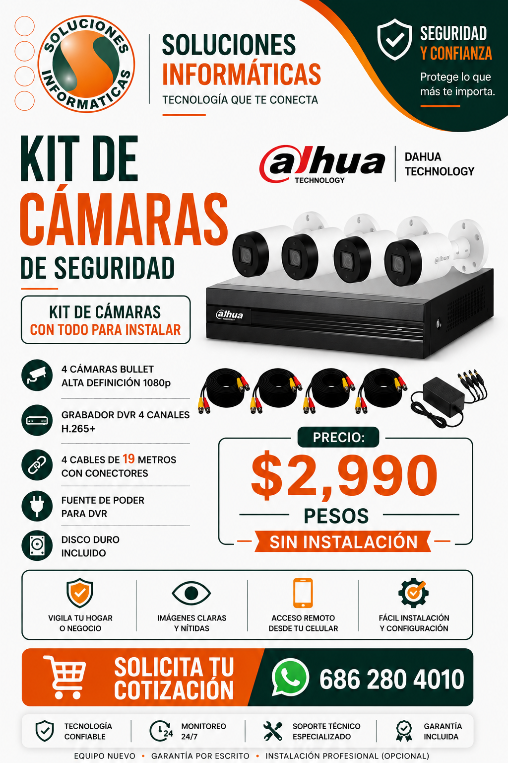 KIT 4 CAMARAS 1080P