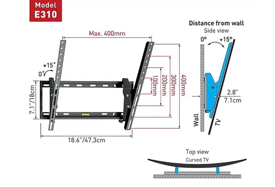Soportes para TV BARKAN E310+