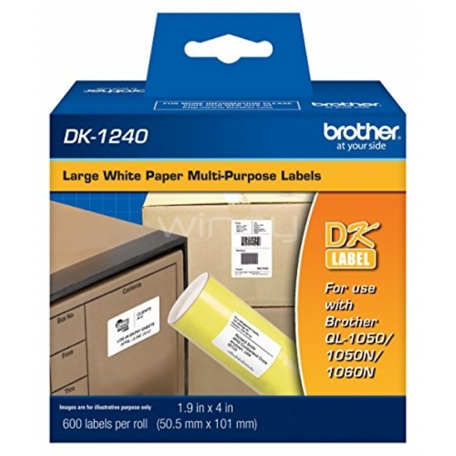 Etiquetas de Papel  BROTHER DK1240