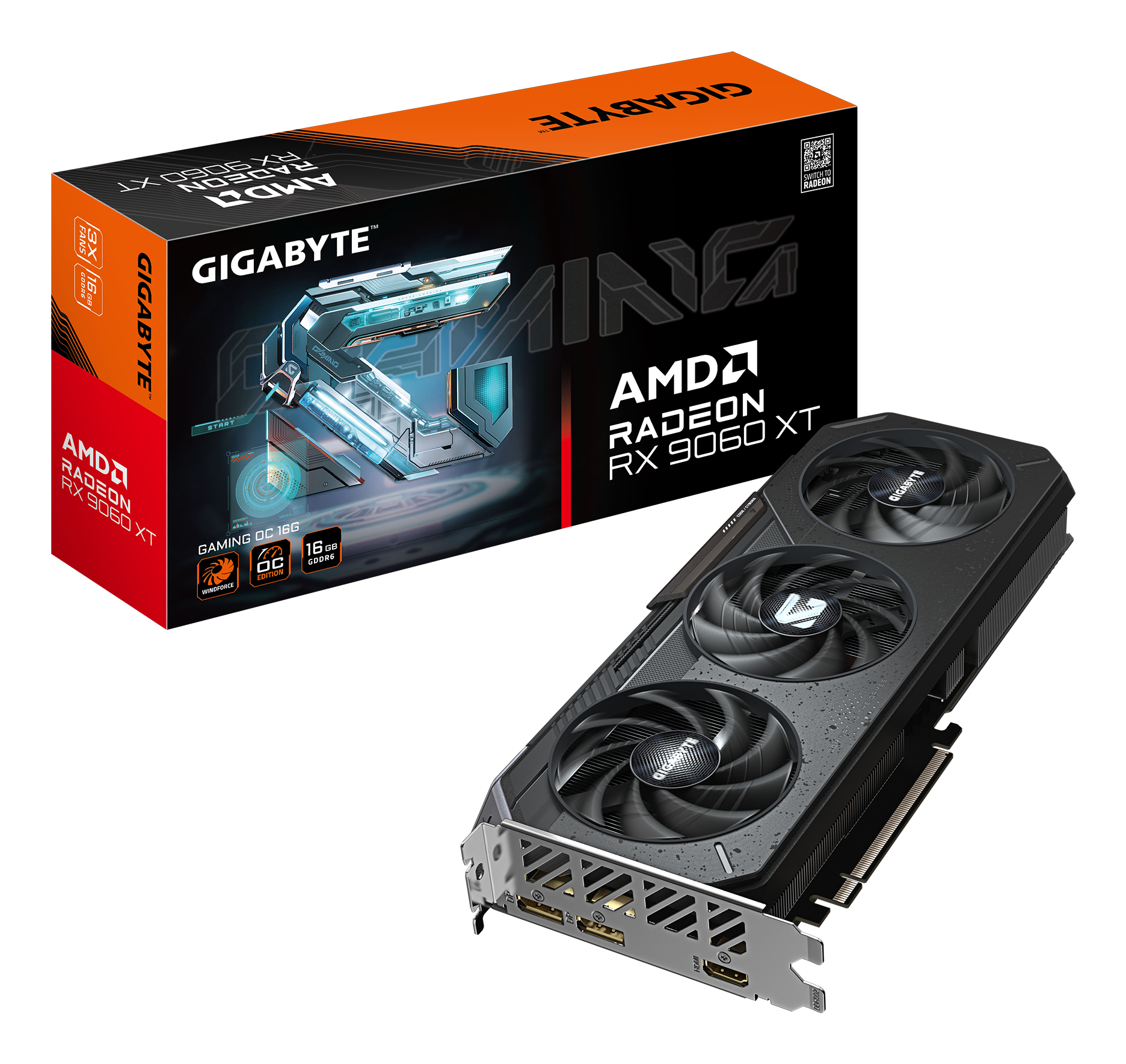 Tarjeta de video GIGABYTE GV-R9060XTGAMING OC-16GD